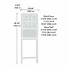 Sauder Cottage Road Etagere White 3a , Space-saving cabinet fits over toilet for optimal storage solution 428844